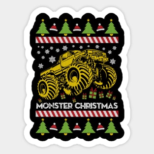 MONSTER TRUCK CHRISTMAS CRUSH Sticker